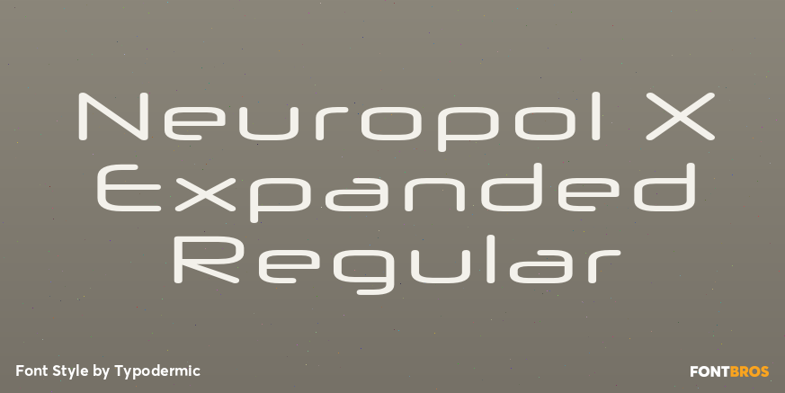 Neuropol X Expanded Regular Font Poster #1