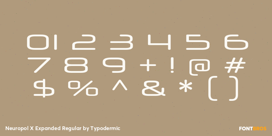 Neuropol X Expanded Regular Font Poster #4