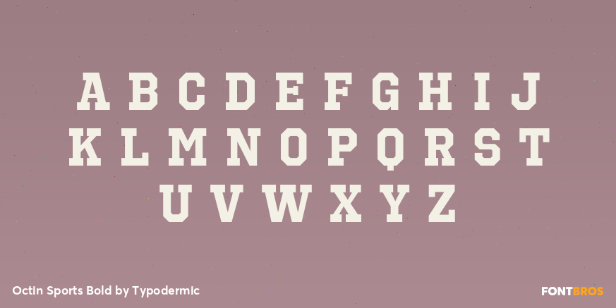 Octin Sports Bold Font Poster #3