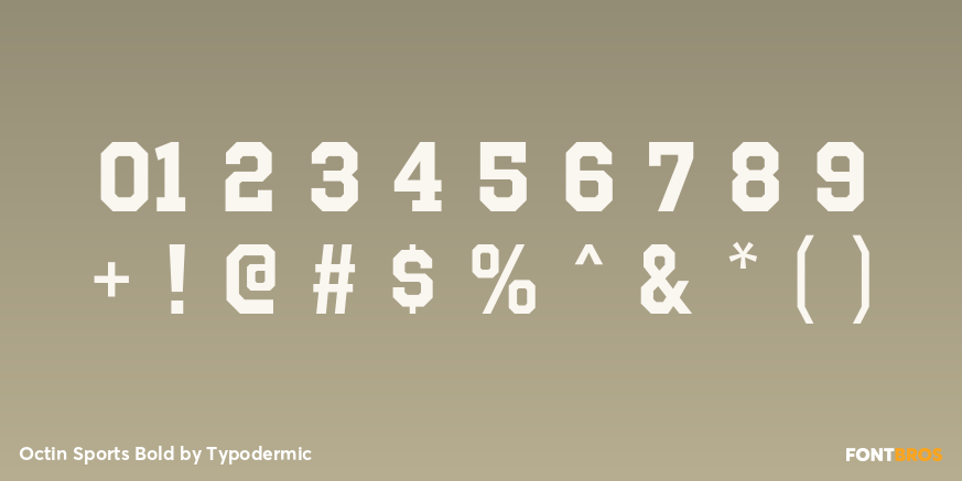 Octin Sports Bold Font Poster #4