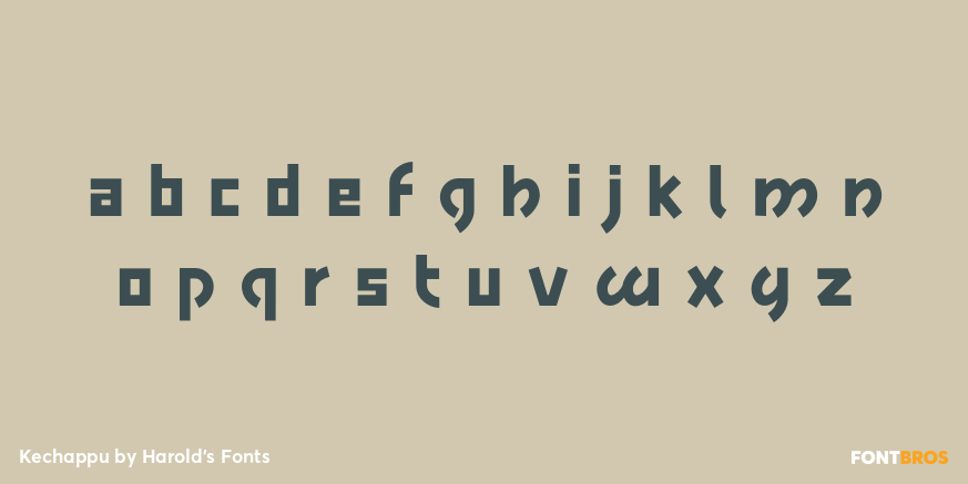 Kechappu Font Poster #3
