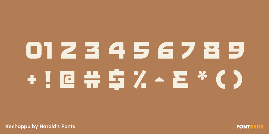 Kechappu Font Poster #4