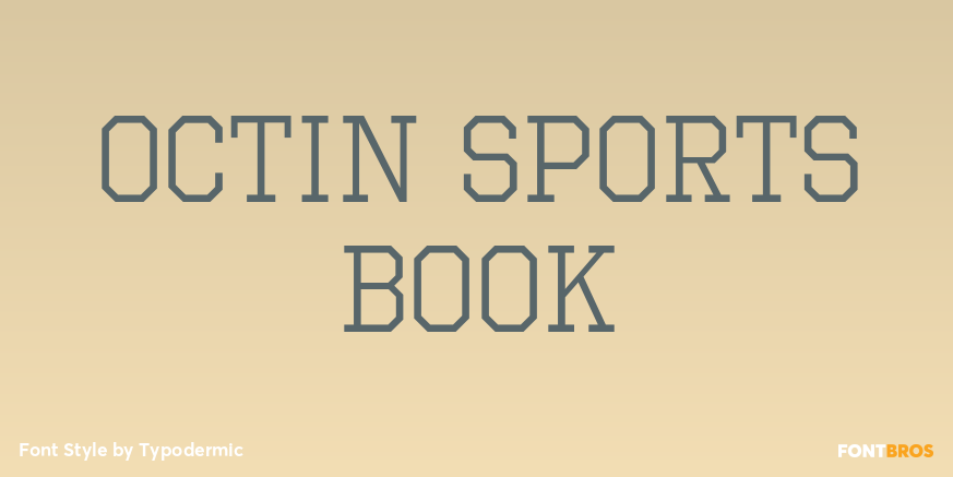 Octin Sports Book Font Poster #1