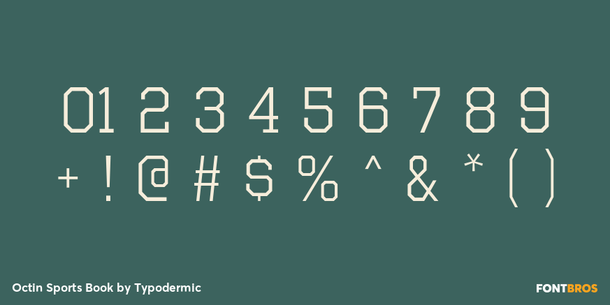 Octin Sports Book Font Poster #1
