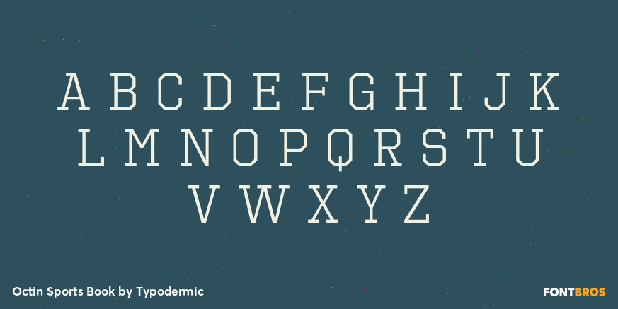 Octin Sports Book Font Poster #1