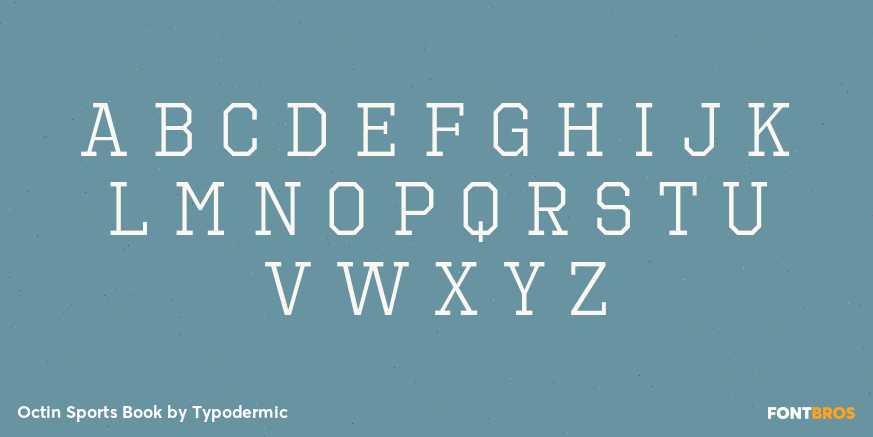 Octin Sports Book Font Poster #1