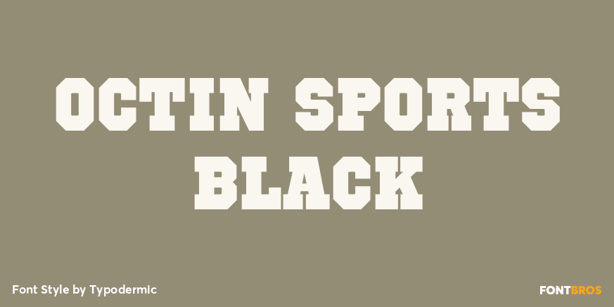 Octin Sports Black Font Poster #1