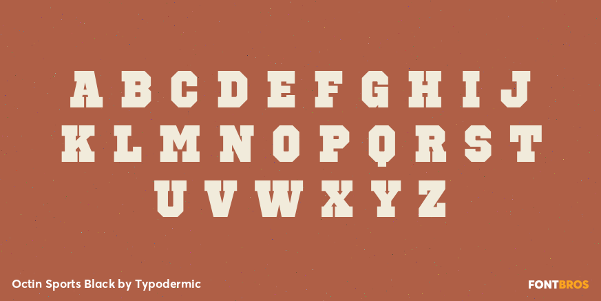 Octin Sports Black Font Poster #1
