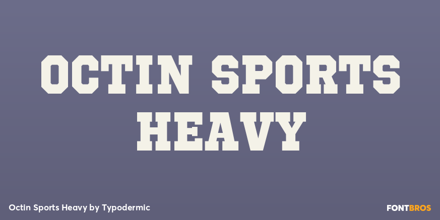 Octin Sports Heavy Font Poster #1