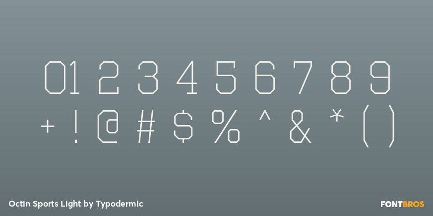 Octin Sports Light Font Poster #1