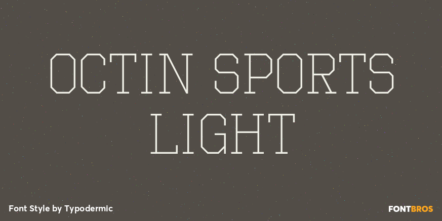Octin Sports Light Font Poster #1