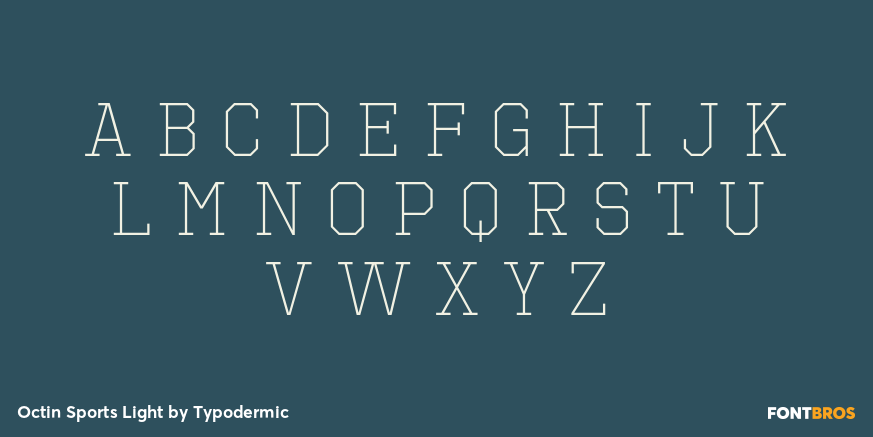 Octin Sports Light Font Poster #3