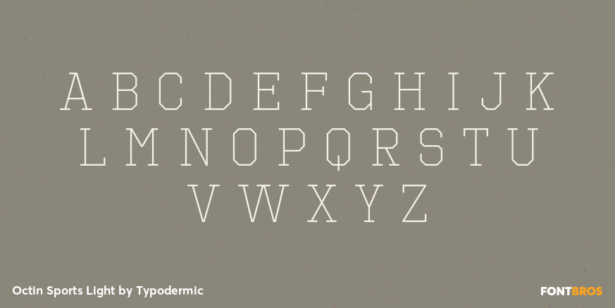 Octin Sports Light Font Poster #1