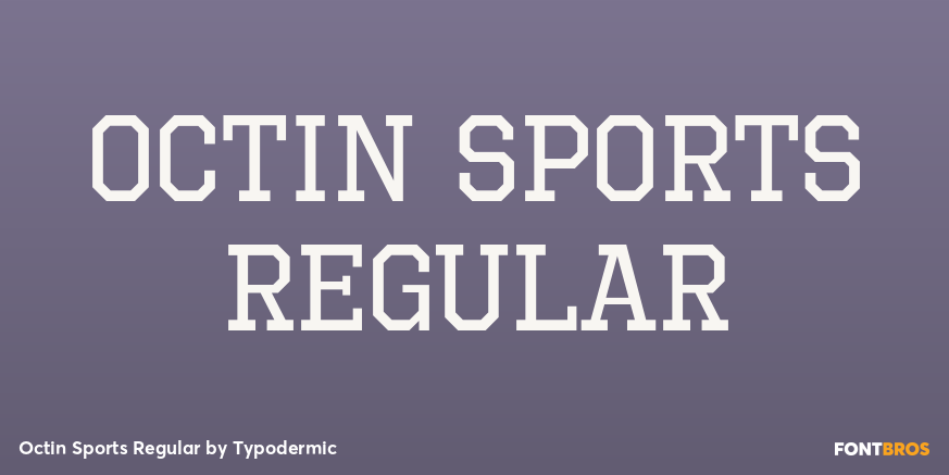 Octin Sports Regular Font Poster #1