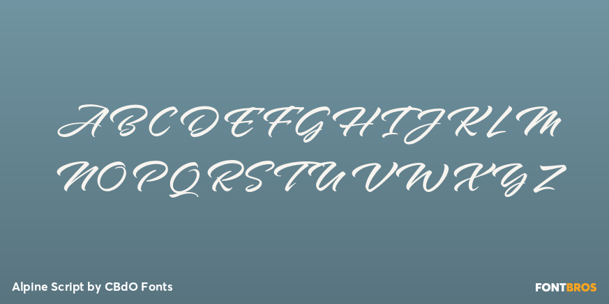 Alpine Script Font Poster #2