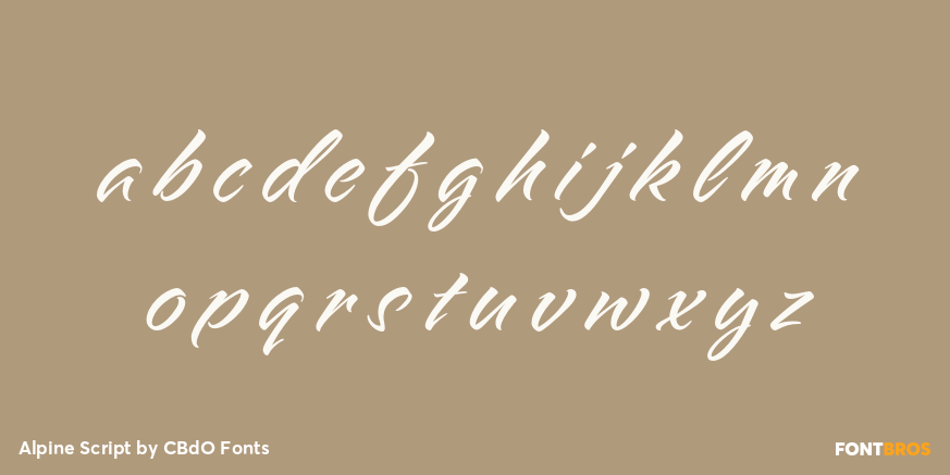 Alpine Script Font Poster #3