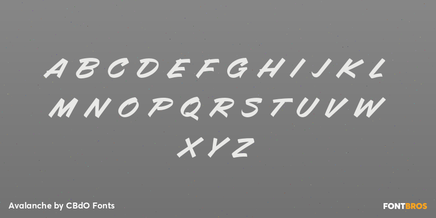 Avalanche Font Poster #2