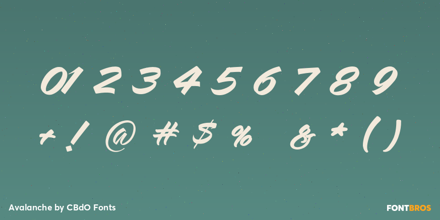 Avalanche Font Poster #4