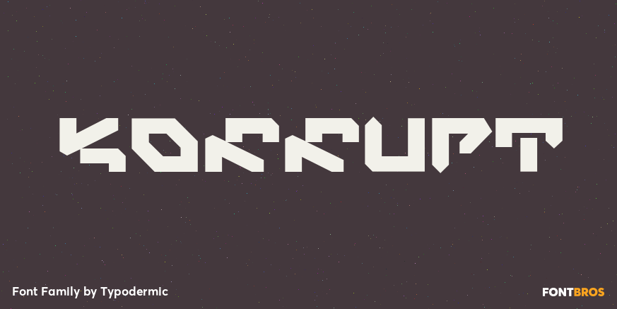 Korrupt Font Poster