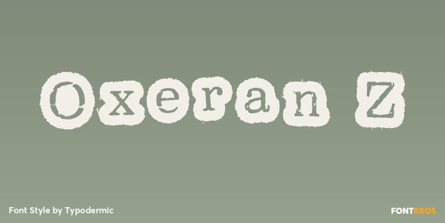 Oxeran Z Font Poster #1