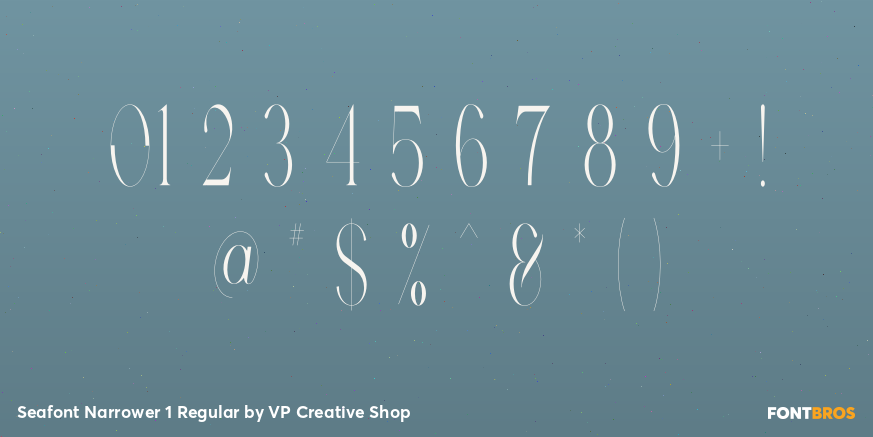 Seafont Narrower 1 Regular Font Poster #4