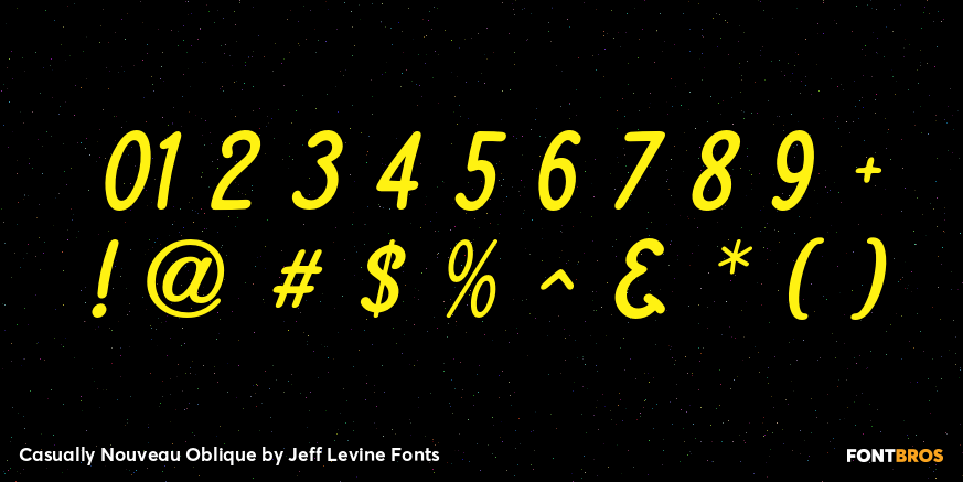 Casually Nouveau Oblique Font Poster #4