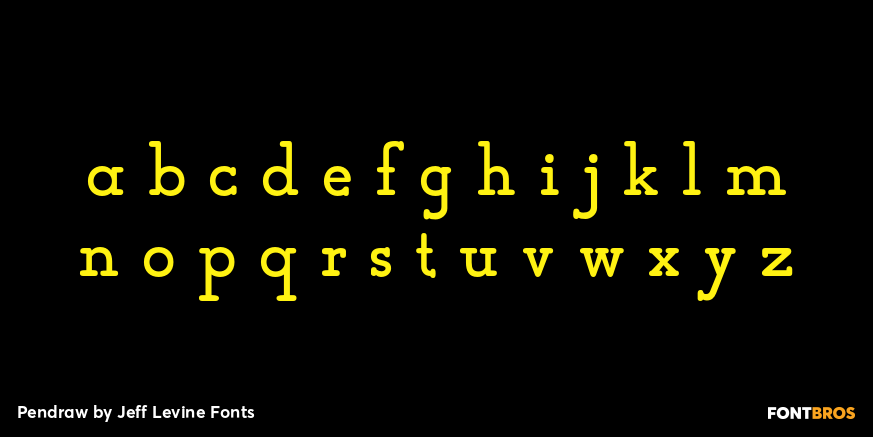 Pendraw Font Poster #3