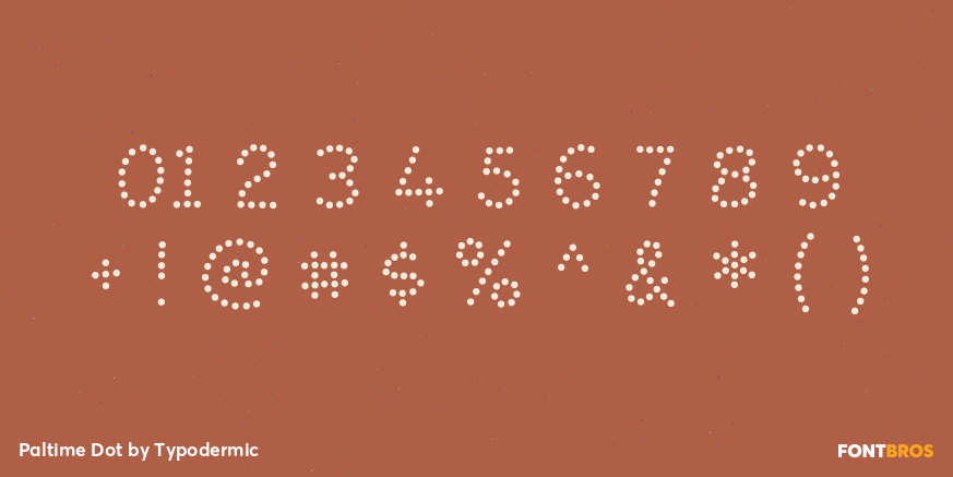 Paltime Dot Font Poster #1