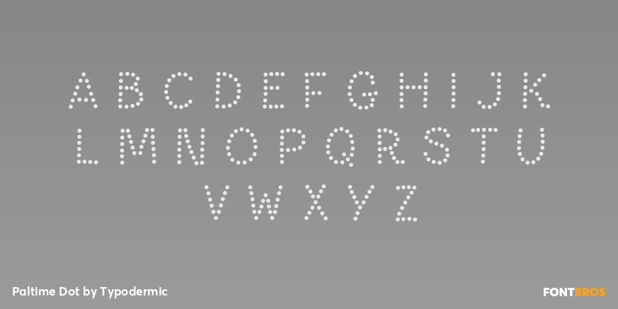 Paltime Dot Font Poster #1