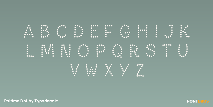 Paltime Dot Font Poster #1