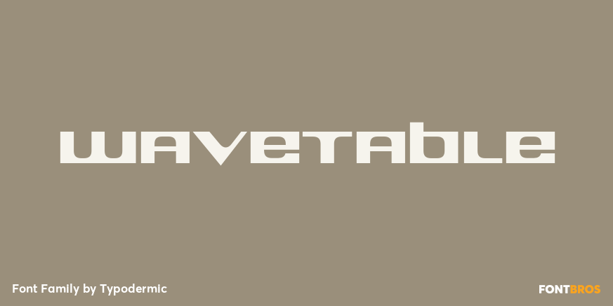 Wavetable Font Poster #1