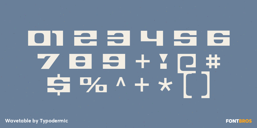 Wavetable Font Poster #1