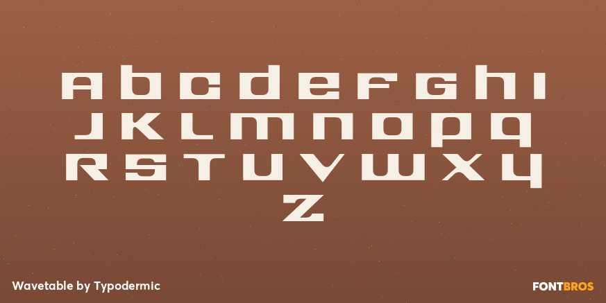 Wavetable Font Poster #1
