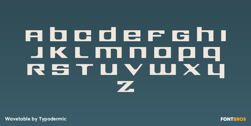 Wavetable Font Poster #1