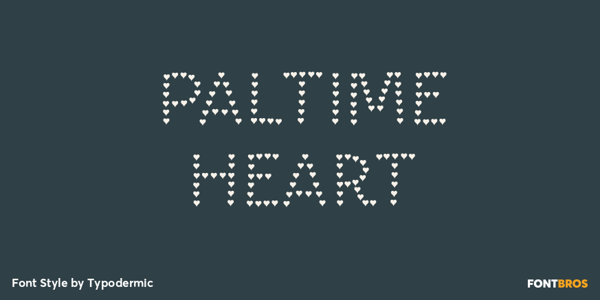 Paltime Heart Font Poster #1