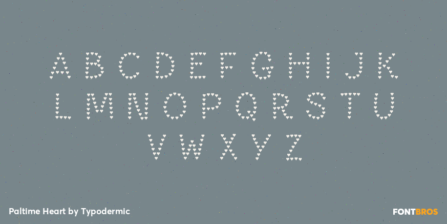 Paltime Heart Font Poster #3