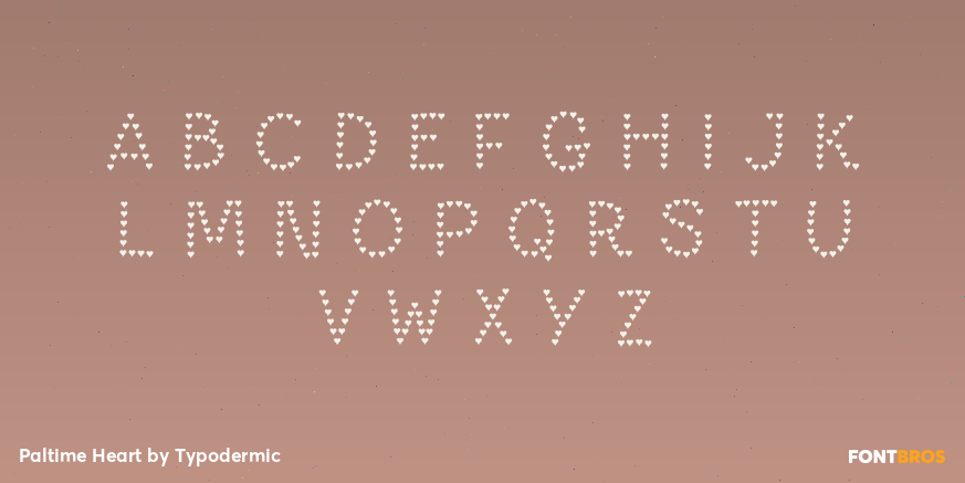 Paltime Heart Font Poster #1