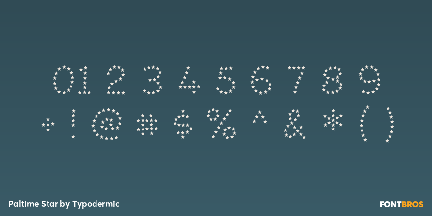 Paltime Star Font Poster #4