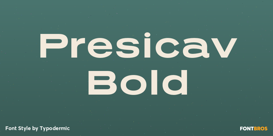 Presicav Bold Font Poster #1