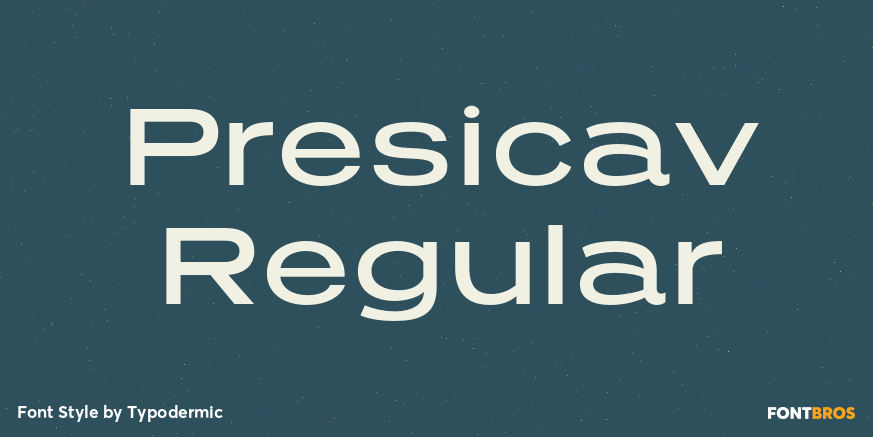 Presicav Regular Font Poster #1