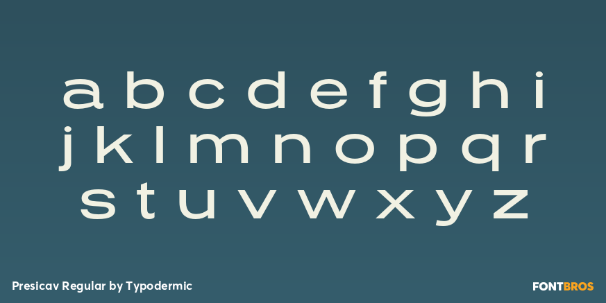 Presicav Regular Font Poster #1