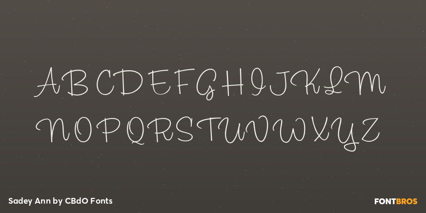 Sadey Ann Font Poster #2