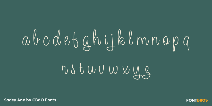 Sadey Ann Font Poster #3