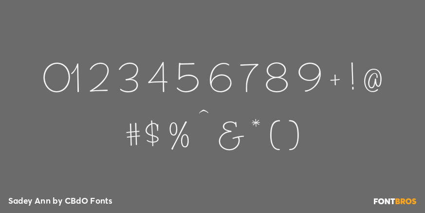 Sadey Ann Font Poster #4