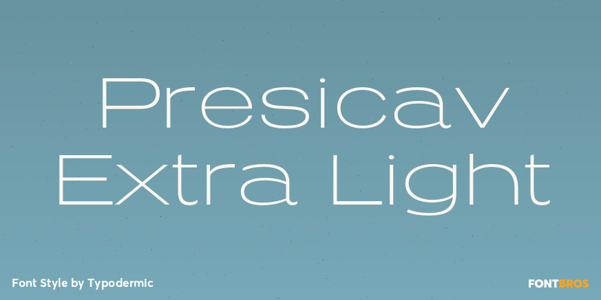 Presicav Extra Light Font Poster #1