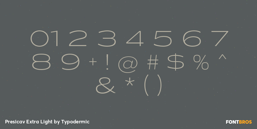 Presicav Extra Light Font Poster #4