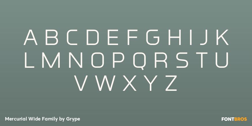 Mercurial Wide Family Font Poster #2