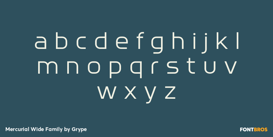 Mercurial Wide Family Font Poster #3