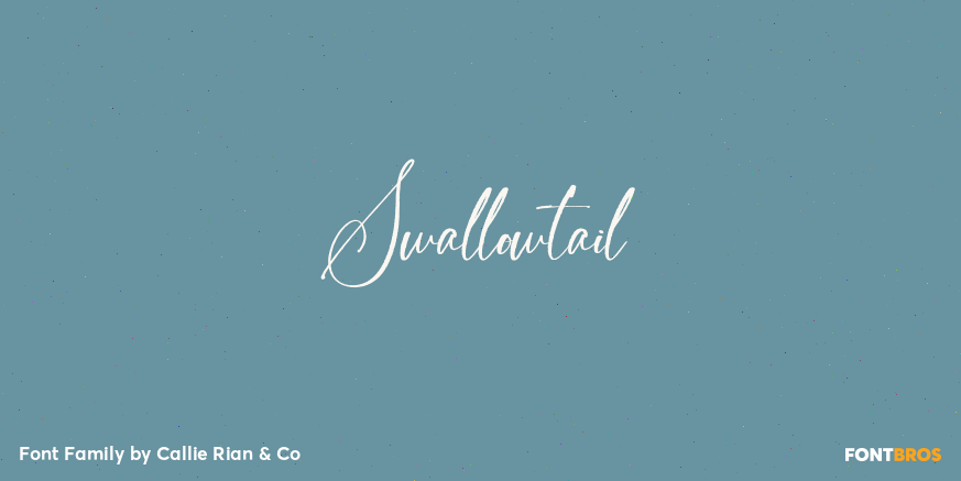 Swallowtail Font Poster