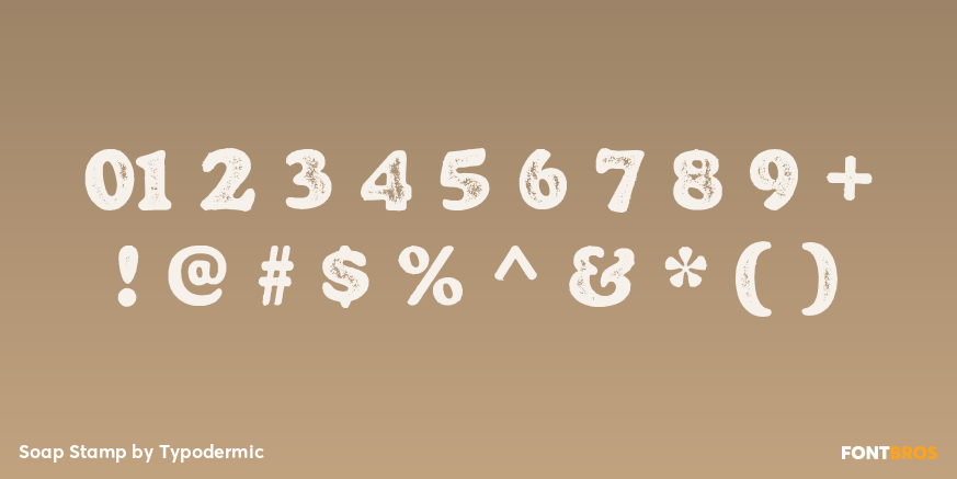 Soap Stamp Font Poster #1